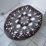 Crochet Toilet Tank Lid Cov..