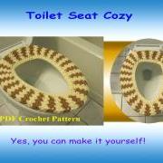 Crochet Pattern - Toilet Seat Cozy (34VC2012)